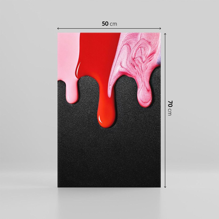 Obraz na płótnie 50x70 - Abstrakcja Kolorowych Farb - farba, abstrakcja