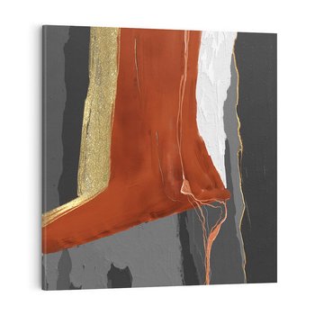 Obraz na płótnie 60x60 - Abstrakcyjna impresja - abstrakcja, nowoczesny