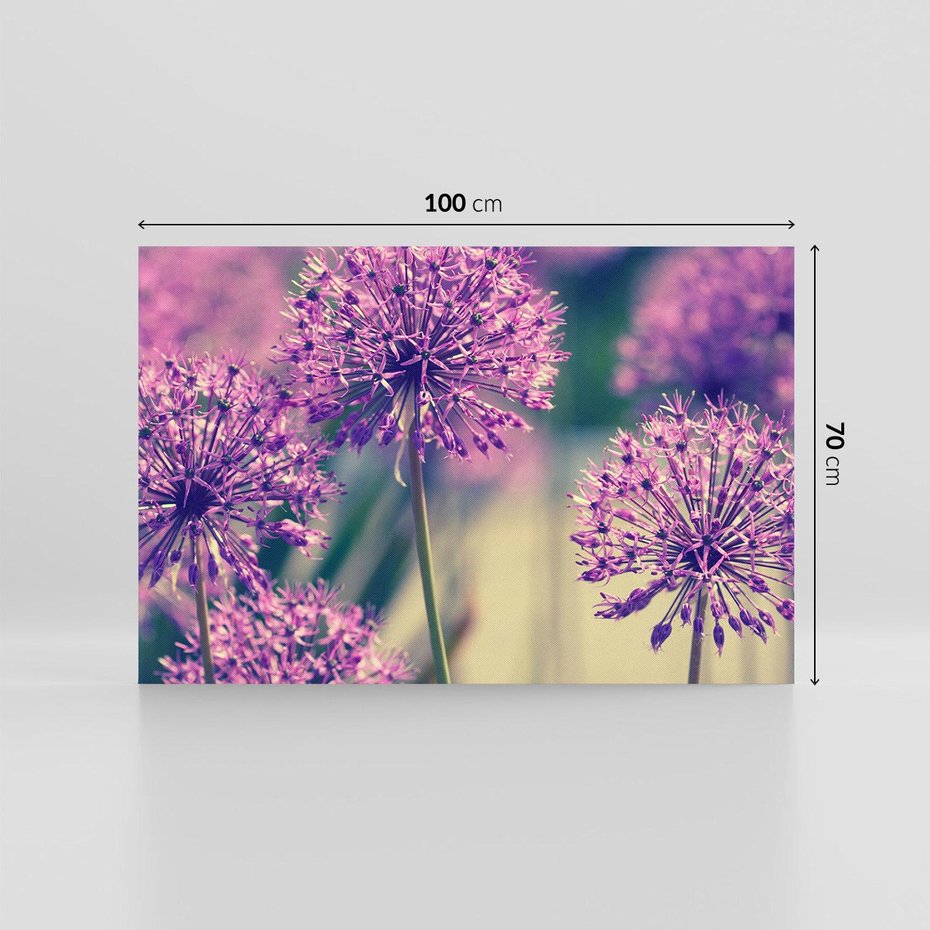 Obraz na płótnie 100x70 - Kwiatowa łąka w pełnym rozkwicie - kwiaty, łąka