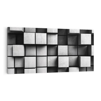 Obraz na płótnie 140x70 - Abstrakcyjne 3D kwadraty - 3D, abstrakcja