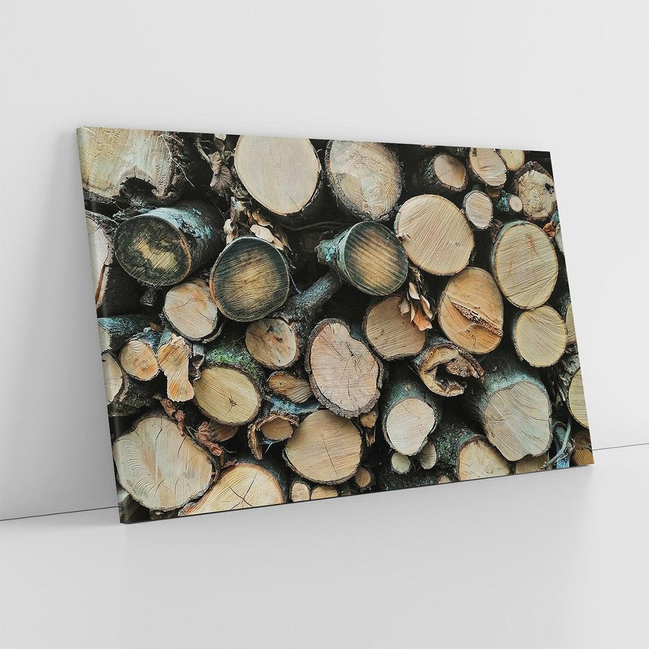 Obraz na płótnie 70x50 - Bliskość Natury - drewno, las