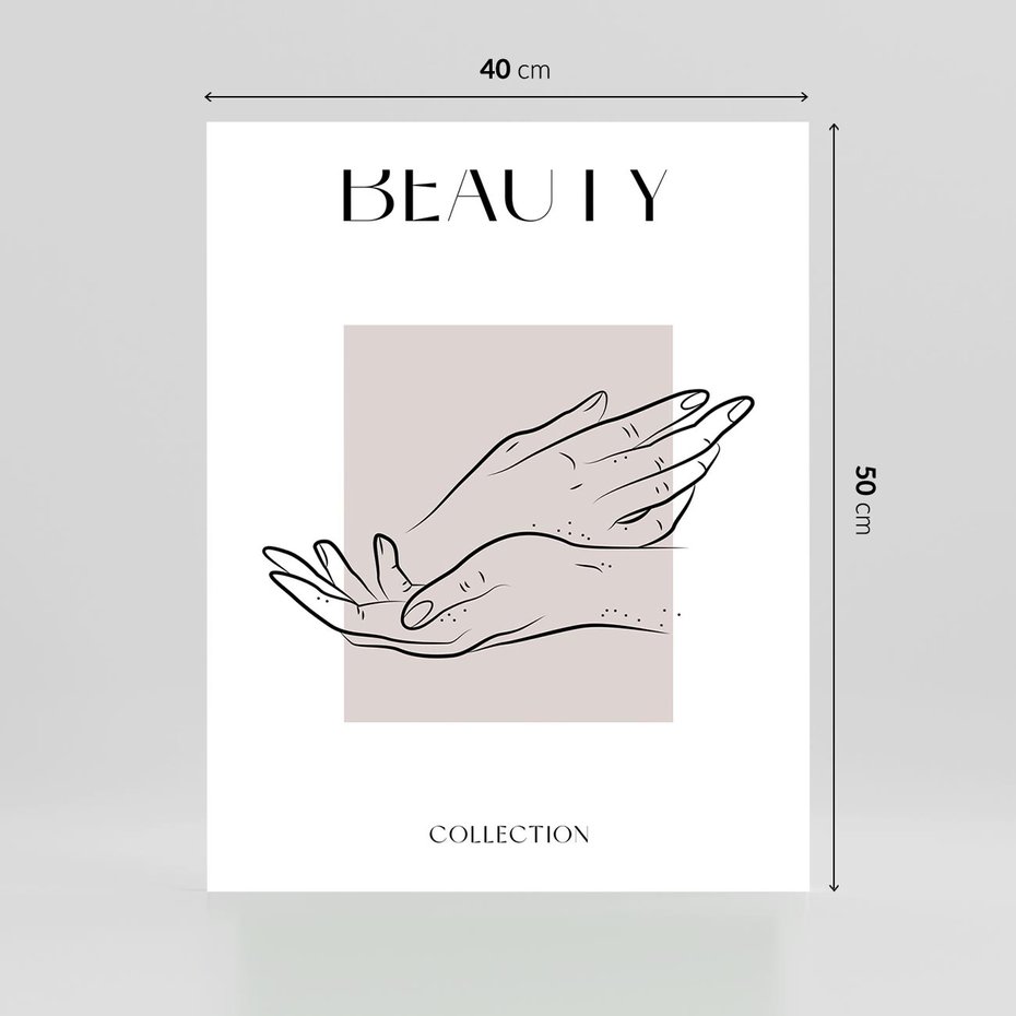 Plakat bez ramy 40x50 - Wibracje Nieprzewidywalnych Form - bogo plakat, dłonie