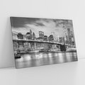 Obraz na płótnie 70x50 - połączenie ikonicznego miasta - most, Nowy Jork