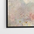 Obraz w ramie 70x50 - Miękka Melodia Pasteli - olejne płótno, pastelowe kolory - rama czarna