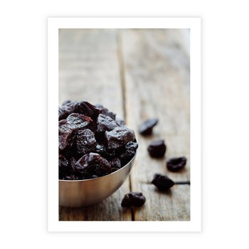 Plakat bez ramy 40x50 - Smakowite rodzynki na talerzu - rodzynki, jedzenie