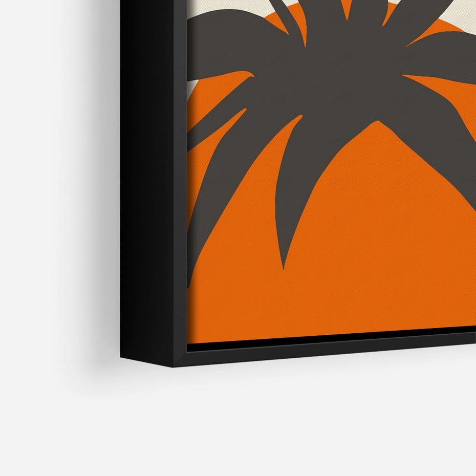 Obraz w ramie 50x50 - Jadalne Kształty - nowoczesny plakat do kuchni, pomidory - rama czarna