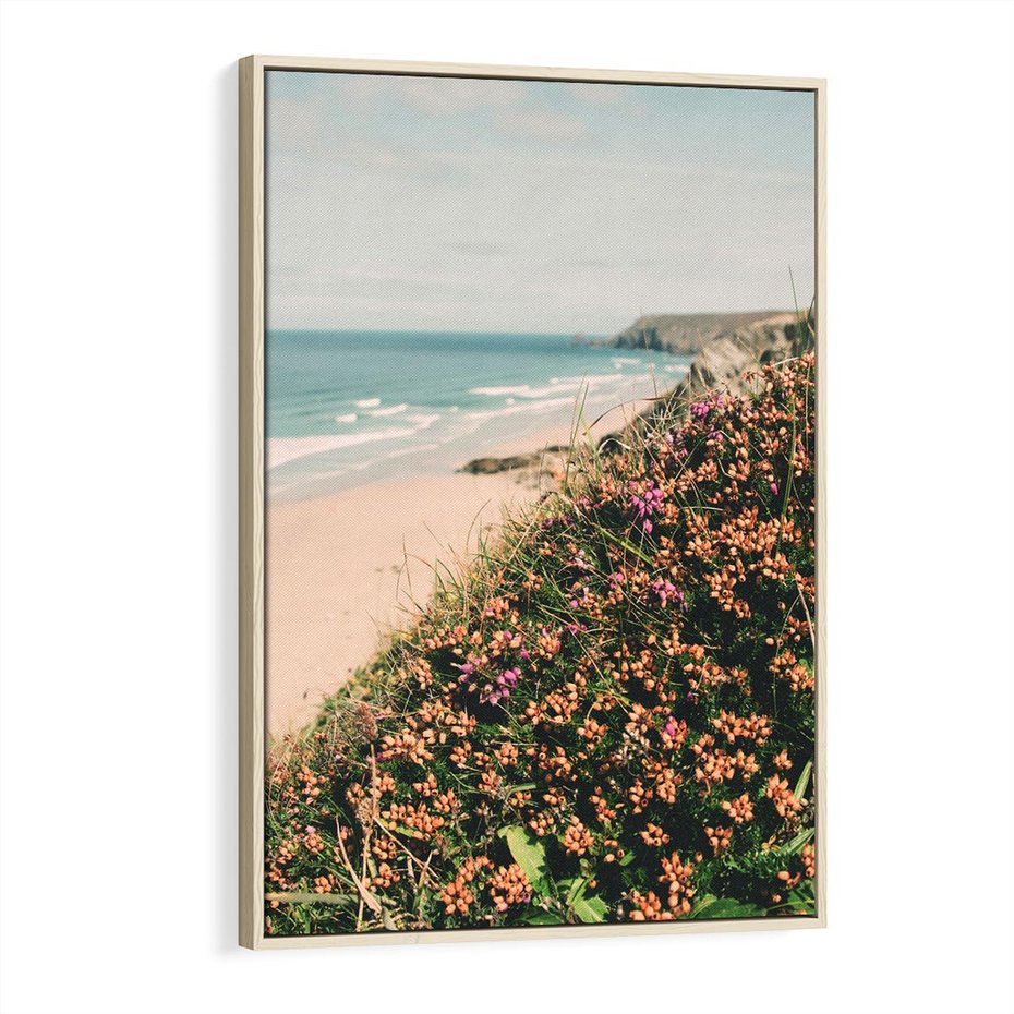 Obraz w ramie 80x120 - Perspektywa Klifu - fotografia, ocean - rama drewno
