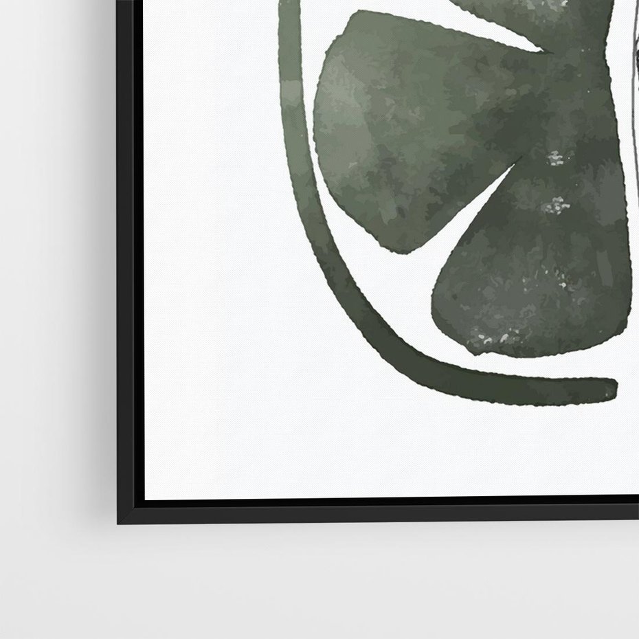 Obraz w ramie 50x50 - Cytrynowe Echo - minimalistyczny plakat, cytryna - rama czarna