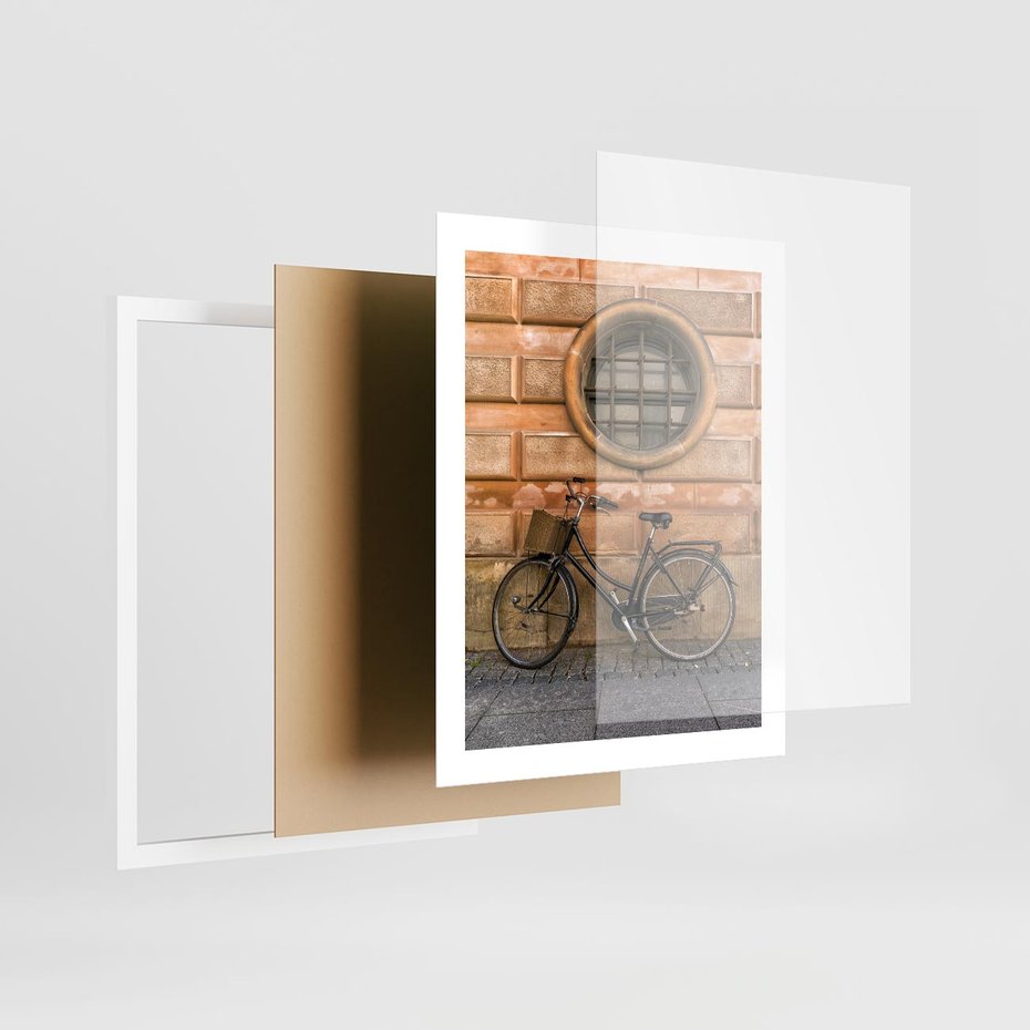 Plakat w ramie 40x50 - Holenderska Ikona - rower, Holandia - rama biała