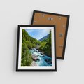 Plakat w ramie 40x50 - Górski strumyk - strumyk, góry - rama czarna