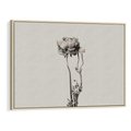 Obraz w ramie 70x50 - Cień Kwiatowej Delikatności - kwiat, cień - rama drewno