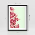 Plakat w ramie 30x40 - Orchidea - delikatne kwiaty - orchidea, kwiaty - rama czarna