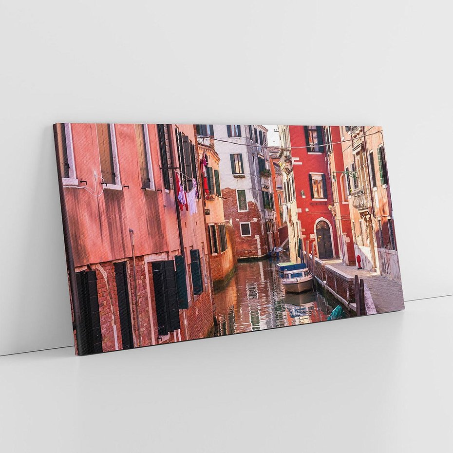 Obraz na płótnie 140x70 - Przejażdżka gondolą przez Wenecję - Wenecja, kanały