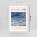 Plakat w ramie 50x70 - Auguste Renoir: Plakat z Pięknem Morza - auguste renoir, reprodukcja - rama biała
