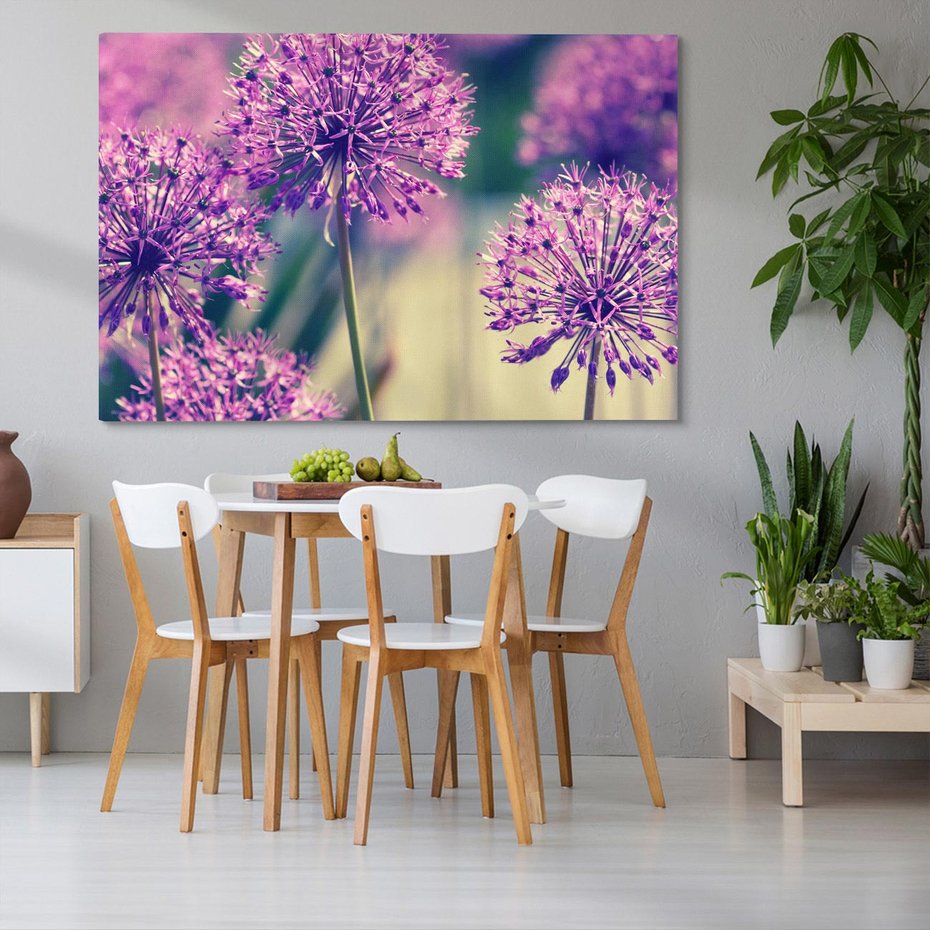 Obraz na płótnie 100x70 - Kwiatowa łąka w pełnym rozkwicie - kwiaty, łąka