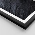 Plakat w ramie 30x40 - Kamienne tekstury w trójwymiarze - kamień, tekstura - rama czarna