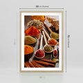 Plakat w ramie 50x70 - Smakowite Aromaty - przyprawy, kuchnia - rama drewno