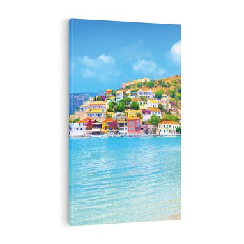Obraz na płótnie 70x100 - Urok greckich wysp nad morzem - Grecja, morze