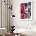 Plakat bez ramy 30x40 - Formy w Różu i Granacie - abstrakcja, różne formy