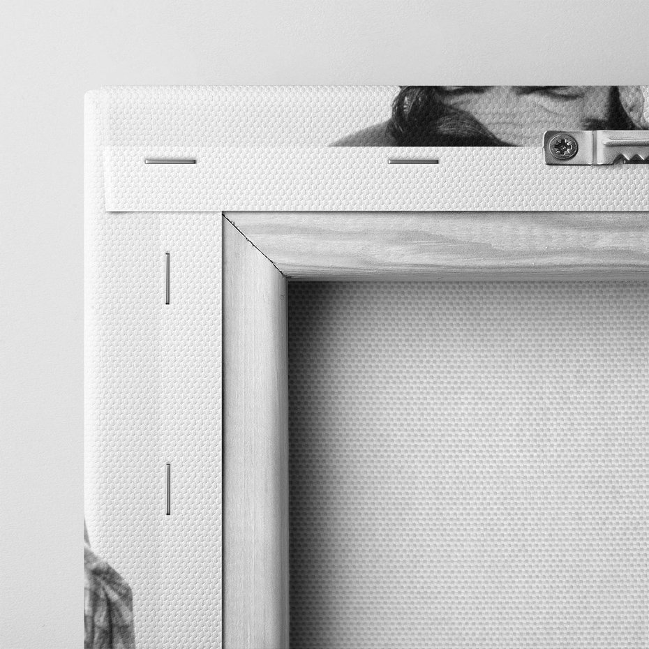 Obraz na płótnie 50x70 - Dziki Zachód - retro zdjęcie, czarno białe