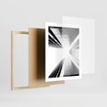 Plakat w ramie 40x50 - Architektura o Prostych Formach - architektura, proste formy - rama drewno