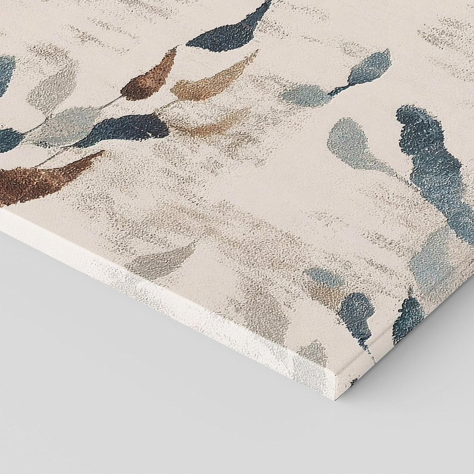 Obraz na płótnie 60x60 - Refleksje liściowych barw - abstrakcyjne kształty, przypominają liście