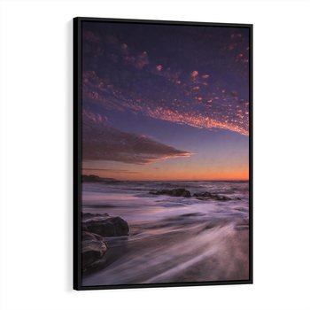 Obraz w ramie 70x100 - Spojrzenie w głąb duszy - zachód słońca, zmierzch - rama czarna