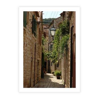 Plakat bez ramy 21x30 - Urokliwa włoska uliczka - włoska, uliczka