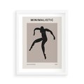 Plakat w ramie 40x50 - Sztuka Nowoczesności: Minimalistyczny Plakat - modern art, minimalistyczny plakat - rama biała