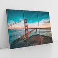 Obraz na płótnie 120x80 - Złoty Gate: majestatyczny most Ameryki - Golden Gate, most