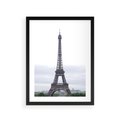 Plakat w ramie 30x40 - Eiffla w mglistym świetle - Eiffla, Paryż - rama czarna