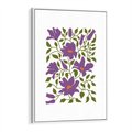 Obraz w ramie 70x100 - Rozmyte Granice - kwiaty, kompozycja - rama biała