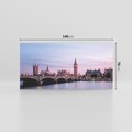 Obraz na płótnie 140x70 - Londyn - Big Ben nad rzeką, UK - Londyn, Big Ben
