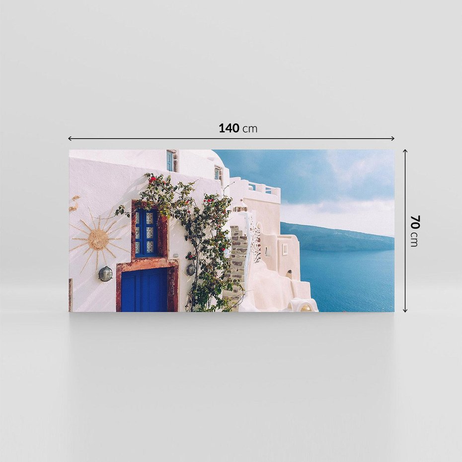 Obraz na płótnie 140x70 - Urok Greckiej Wyspy - Santorini, Grecja