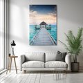 Obraz na płótnie 70x100 - Morski Pomost - morze, pomost
