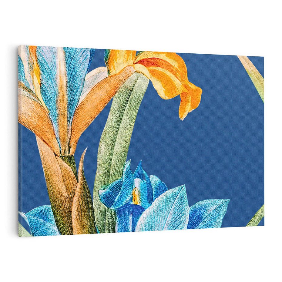 Obraz na płótnie 120x80 - Kwiatowe Impresje z Minionej Ery - wielkoformatowe kwiaty, zbliżenie