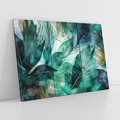 Obraz na płótnie 120x80 - Zieleń Tropików - tropikalne zielone liście palmy, monstera