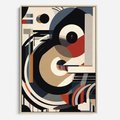 Obraz w ramie 50x70 - Wibracje Marzeń - abstrakcyjny obraz, geometryczne koła - rama drewno