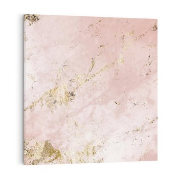 Obraz na płótnie 80x80 - Piękno w Szczegółach - marmur, złoto