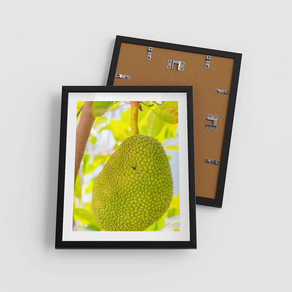Plakat w ramie 40x50 - Tropikalny raj nad morzem - tropikalny, owoc - rama czarna