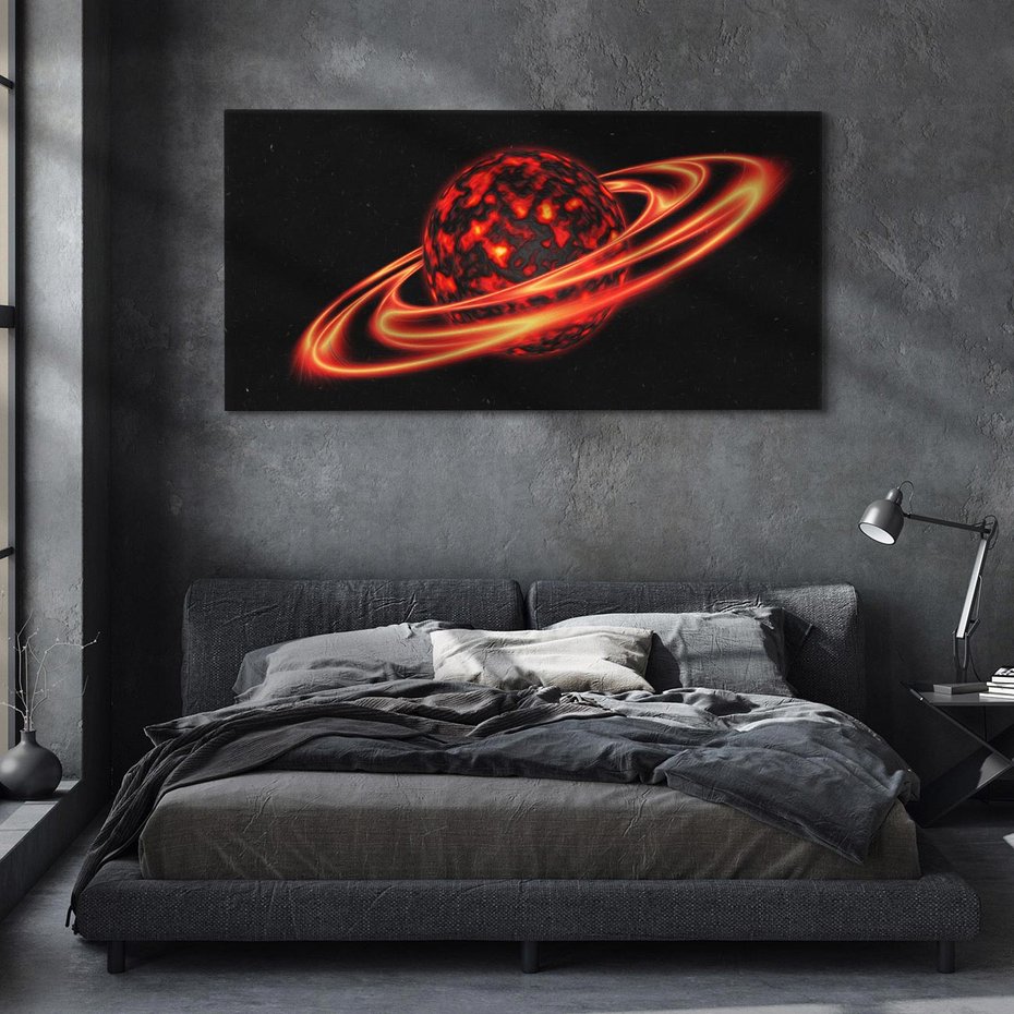 Obraz na płótnie 120x60 - Między gwiazdami - kosmos