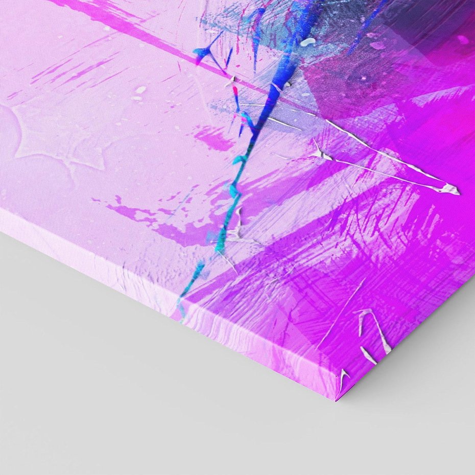 Obraz na płótnie 50x70 - Abstrakcja: wyrafinowany świat form i kolorów - abstrakcja