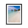 Plakat w ramie 30x40 - Rajski klimat plaży tropikalnej - plaża, tropiki - rama czarna