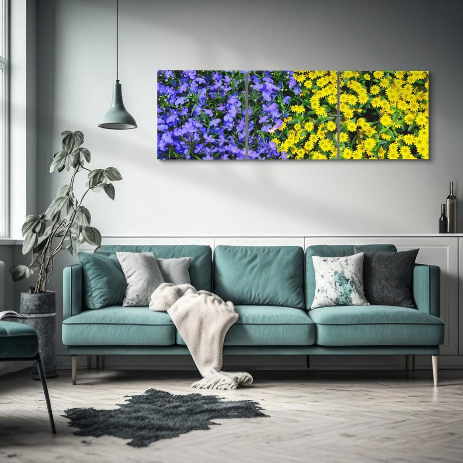 Obraz na płótnie 150x50 - Tulipanowe Elegancja - kwiat, kwiaty