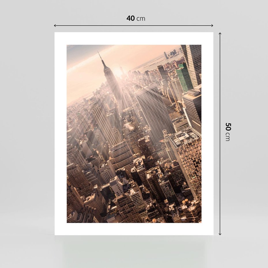 Plakat bez ramy 40x50 - Dynamika Nowego Jorku - Nowy Jork, miasto