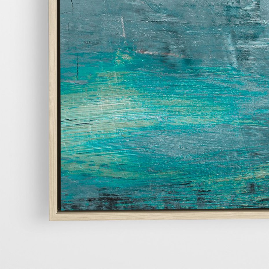 Obraz w ramie 50x70 - Odbicie utraconych barw - abstrakcja, niepokój - rama drewno