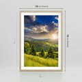 Plakat w ramie 50x70 - Pejzaż w perspektywie - pejzaż, perspektywa - rama drewno