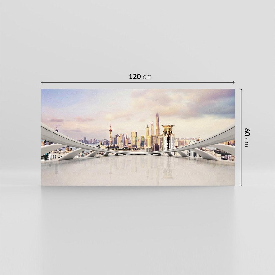 Obraz na płótnie 120x60 - Tętniące życiem Miasto Azji - Chiny, Miasto