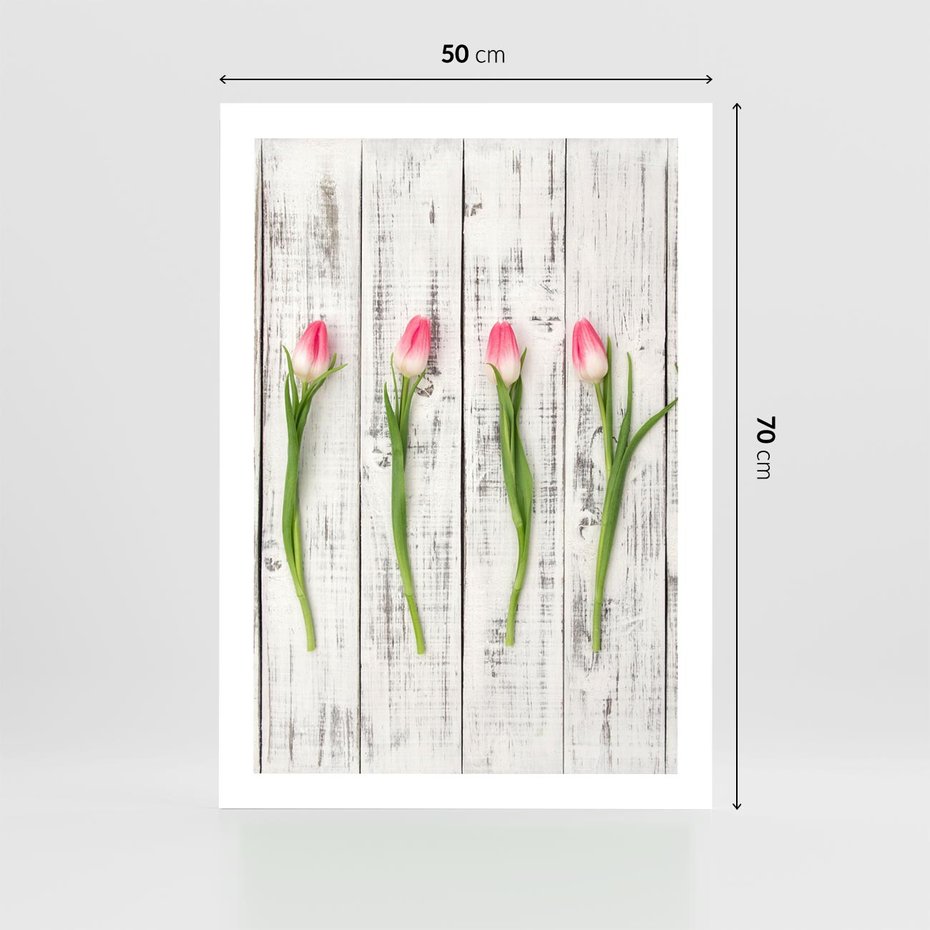 Plakat bez ramy 50x70 - Kwintesencja Piękna - kwiaty, tulipany