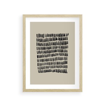 Plakat w ramie 50x70 - Echa Zapomnianych Wymiarów - nowoczesna sztuka, plakat - rama drewno